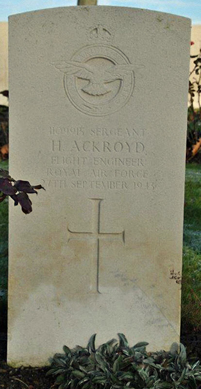 Sgt Harold Ackroyd<br /><br /><br />died on active duty - 27.9.1943